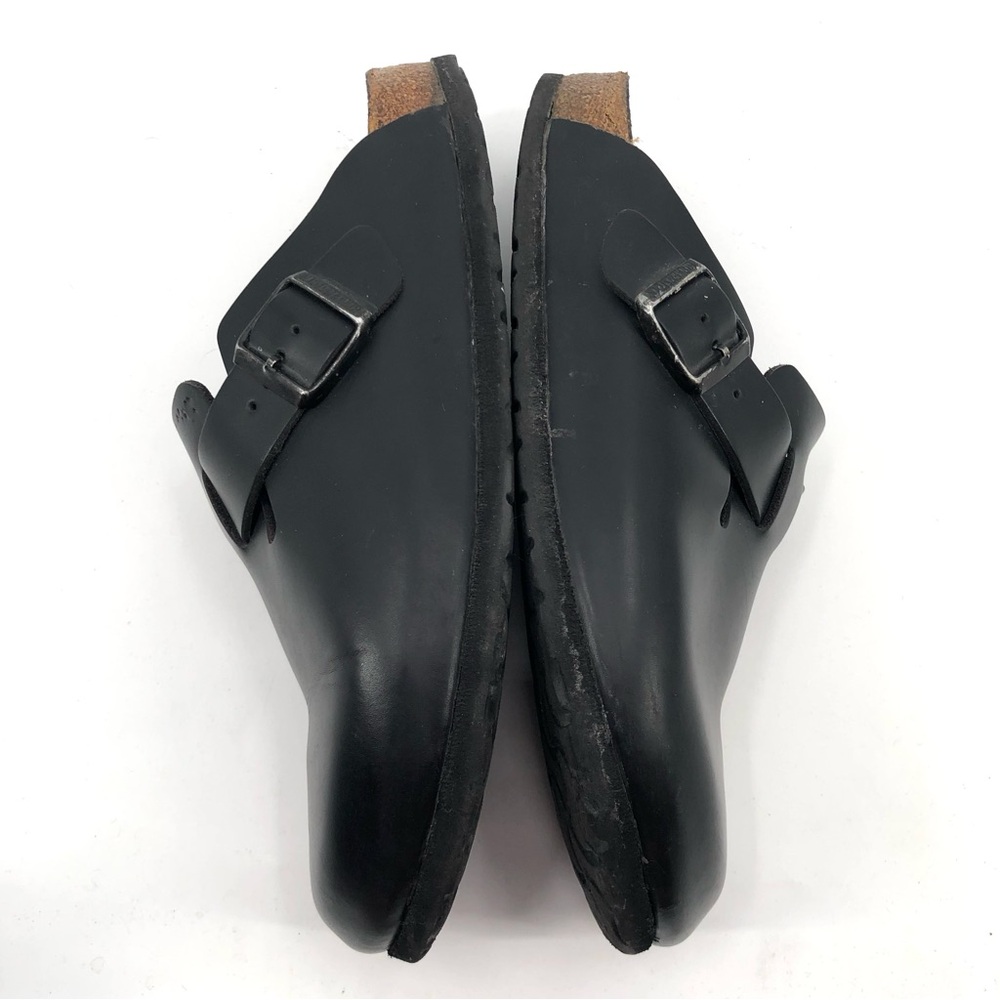 BIRKENSTOCK Boston Clog Smooth Black Leather 41 Slip On Comfort 10-10.5 Classic - Picture 5 of 14